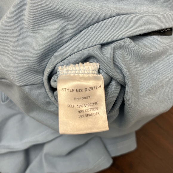 Strut & Bolt Shoulder Pad Wrap Dress Blue Size S / M Casual Comfortable Summer - Picture 14 of 16